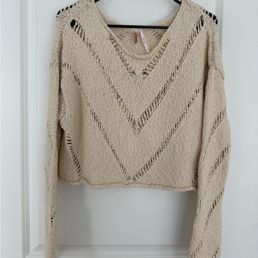 Free People Cream sweater